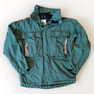 Vintage Burton Snowboard Jacket Mens Small Green Storm-Lite AK Outland Coat 90s